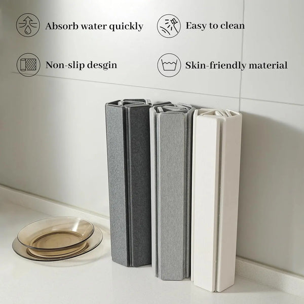 QuickDry Stone Dish Mat Counter